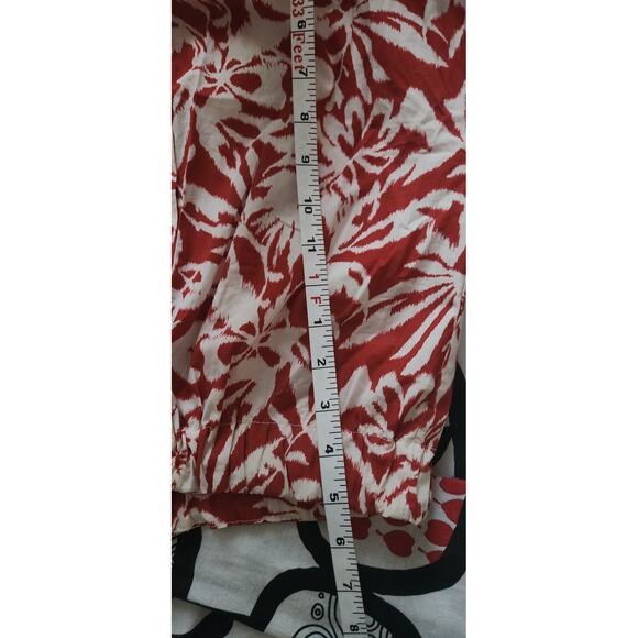 NWOT Floral Button Down Crop Top M - Picture 5 of 6